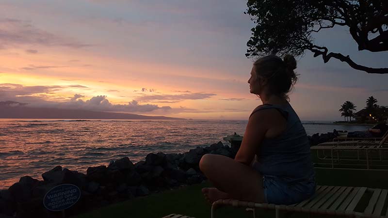 LomiLomi Massage Berlin - Eindrücke aus Hawaii, am Meer mit Sonnenuntergang